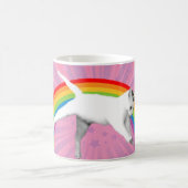 Unicorn Rainbow Cat Koffiemok (Center)