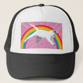 Unicorn Rainbow Cat Trucker Pet (Voorkant)