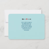 Unicorn Rainbow Clouds and Flowers Birthday Bedank Bedankkaart (Achterkant)