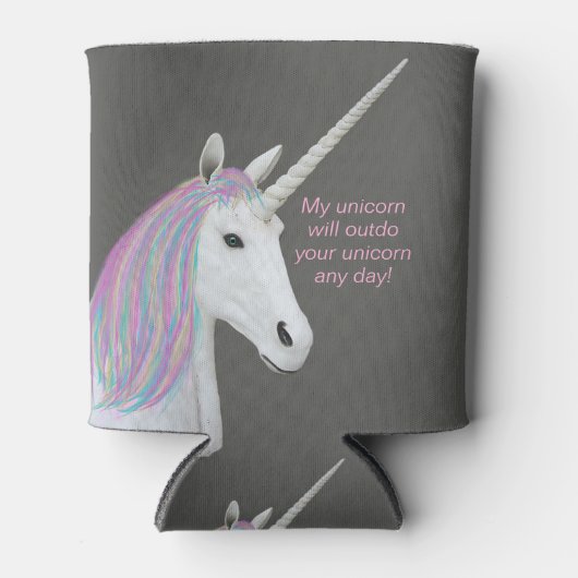 Unicorn Rainbow Custom Koelbox Blikjeskoeler (Voorkant)