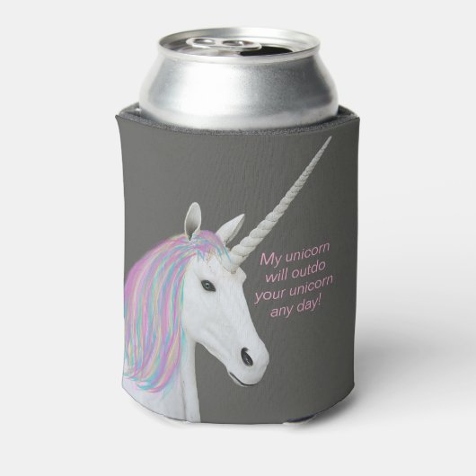 Unicorn Rainbow Custom Koelbox Blikjeskoeler (Blikje Achterkant)