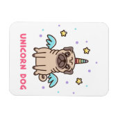 Unicorn Rainbow Dog Magneet (Horizontaal)