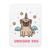 Unicorn Rainbow Dog Magneet (Verticaal)