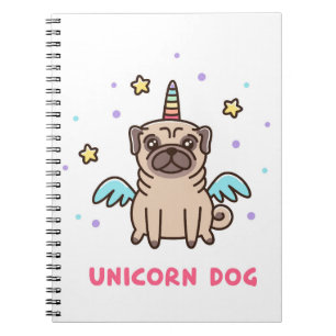 Unicorn Rainbow Dog Notitieboek