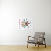 Unicorn Rainbow Dog Wandkleed (In Situ (horizontaal))