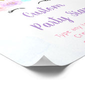 Unicorn Rainbow Editable Birthday Sign Poster (Hoek)