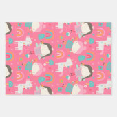 Unicorn Rainbow en Faerie Coördinatiepatroon Inpakpapier Vel (Voorkant)