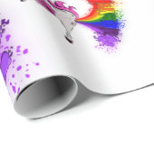 Unicorn rainbow fart cadeaupapier (Rol Hoek)