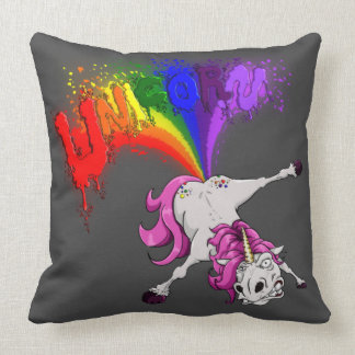 Unicorn rainbow fart kussen