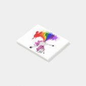 Unicorn rainbow fart post-it® notes (Schuin)
