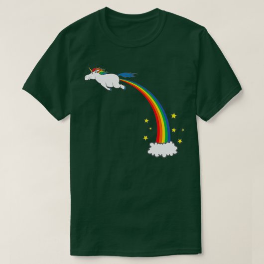 Unicorn Rainbow Fart T-shirt (Design voorkant)