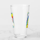 Unicorn Rainbow Glas (Links)