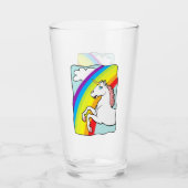 Unicorn Rainbow Glas (Voorkant)