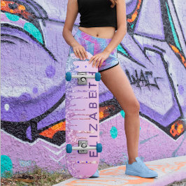 Unicorn Rainbow Glitter - Gepersonaliseerd Persoonlijk Skateboard