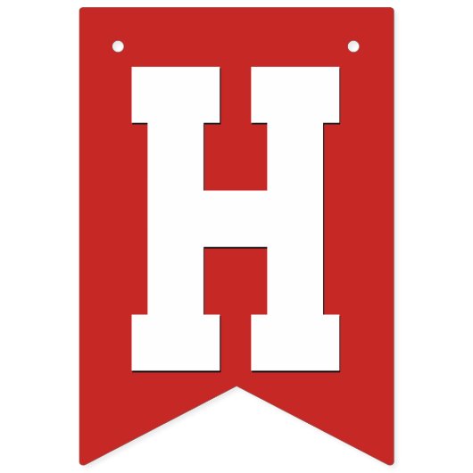 Unicorn Rainbow Happy Birthday Party Vlaggetjes (Tweede vlag)