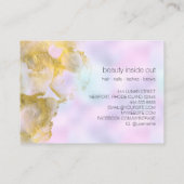 *~* Unicorn Rainbow Holograghic Pastel Beauty AP1 Visitekaartje (Achterkant)