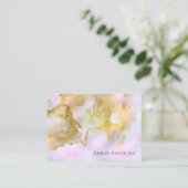 *~* Unicorn Rainbow Holograghic Pastel Beauty AP1 Visitekaartje (Staand voorkant)