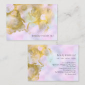 *~* Unicorn Rainbow Holograghic Pastel Beauty AP1 Visitekaartje (Voorkant / Achterkant)