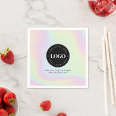 Unicorn Rainbow Holographic Pastel Business Logo Servet (Insitu)