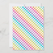 Unicorn Rainbow Invitation | Unicorn Birthday Kaart (Achterkant)