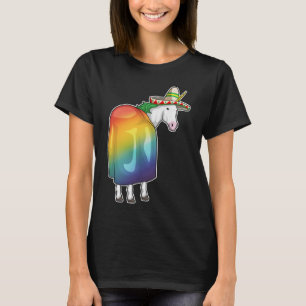 Unicorn Rainbow Mexicaans pet T-shirt