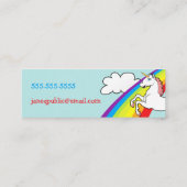 Unicorn Rainbow Mini Visitekaartje (Achterkant)