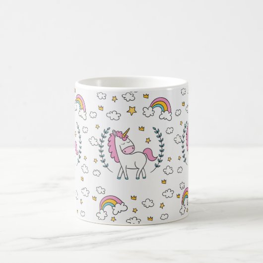 Unicorn Rainbow Mok Clouds Stars Gift (Center)