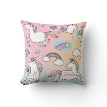Unicorn Rainbow Monogram kleurrijk meisje