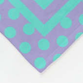 Unicorn Rainbow Paars Blauwgroen Fleece Deken (Hoek)