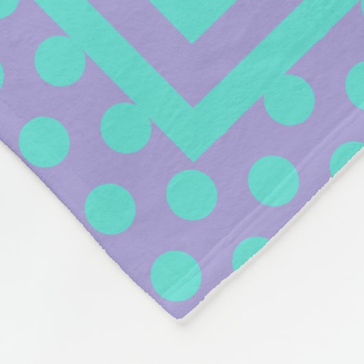 Unicorn Rainbow Paars Blauwgroen Fleece Deken (Hoek)