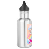 Unicorn & Rainbow, Personalized Water Bottle Waterfles (Links)