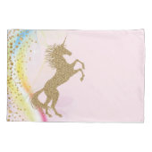 Unicorn Rainbow Pillowcases Kussensloop (Achterkant)