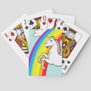 Unicorn Rainbow Pokerkaarten