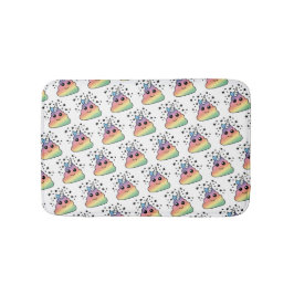 Unicorn Rainbow Poop Emoji Badmat
