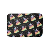 Unicorn Rainbow Poop Emoji Badmat (Voorkant)