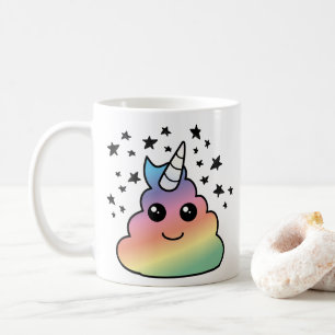 Unicorn Rainbow Poop Emoji Kawaii Koffiemok