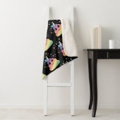 Unicorn Rainbow Poop Emoji Kawaii Sherpa Deken (In situ)