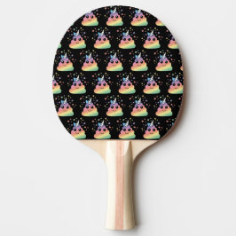 Unicorn Rainbow Poop Emoji Kawaii Tafeltennisbatje