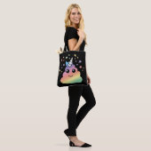 Unicorn Rainbow Poop Emoji Kawaii Tote Bag (Op model)