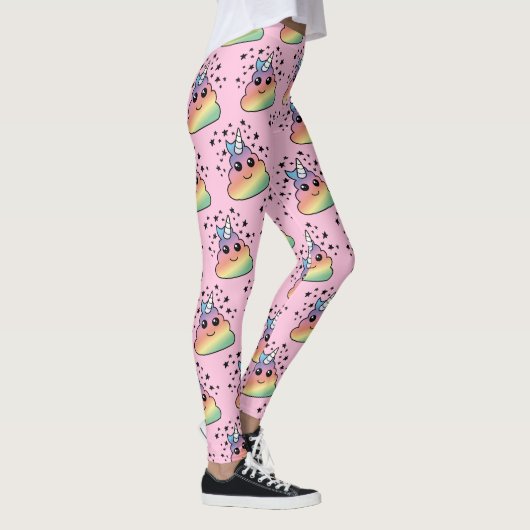 Unicorn Rainbow Poop Emoji Leggings (Rechts)