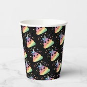 Unicorn Rainbow Poop Emoji Papieren Bekers (Links)