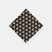 Unicorn Rainbow Poop Emoji Servet (Hoek)