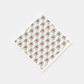 Unicorn Rainbow Poop Emoji Servet (Hoek)