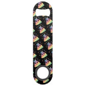 Unicorn Rainbow Poop Emoji Speed Flessenopener (Achterkant)