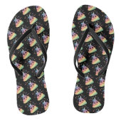 Unicorn Rainbow Poop Emoji Teenslippers (Voetbed)