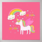 Unicorn Rainbow Poster (Voorkant)
