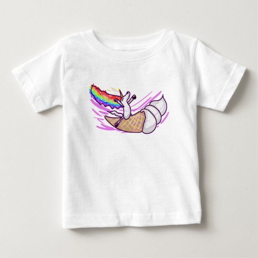 Unicorn Rainbow Riding Ice Cream Cone (Voorkant)