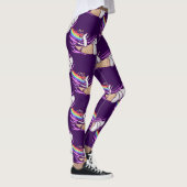 Unicorn Rainbow Riding Ice Cream Cone Leggings (Rechts)