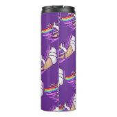 Unicorn Rainbow Riding Ice Cream Cone Thermosbeker (Achterkant)