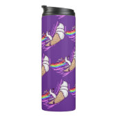 Unicorn Rainbow Riding Ice Cream Cone Thermosbeker (Geroteerd rechts)